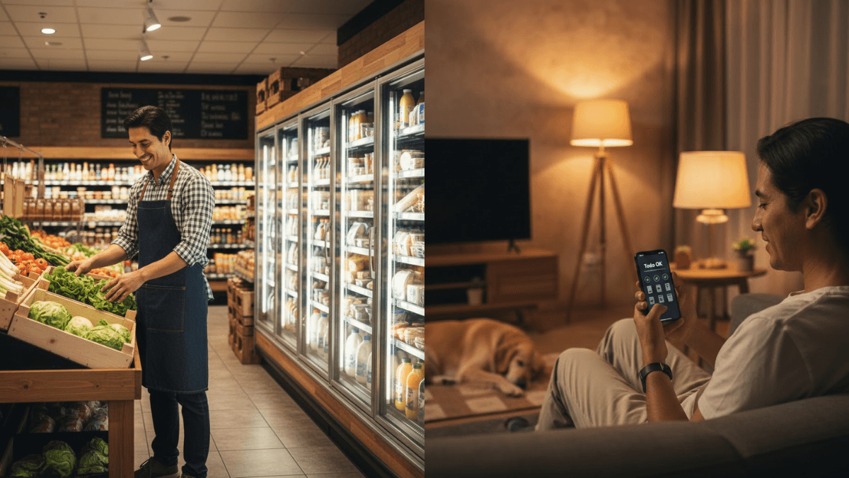 Dashboard de monitoreo de refrigeración industrial